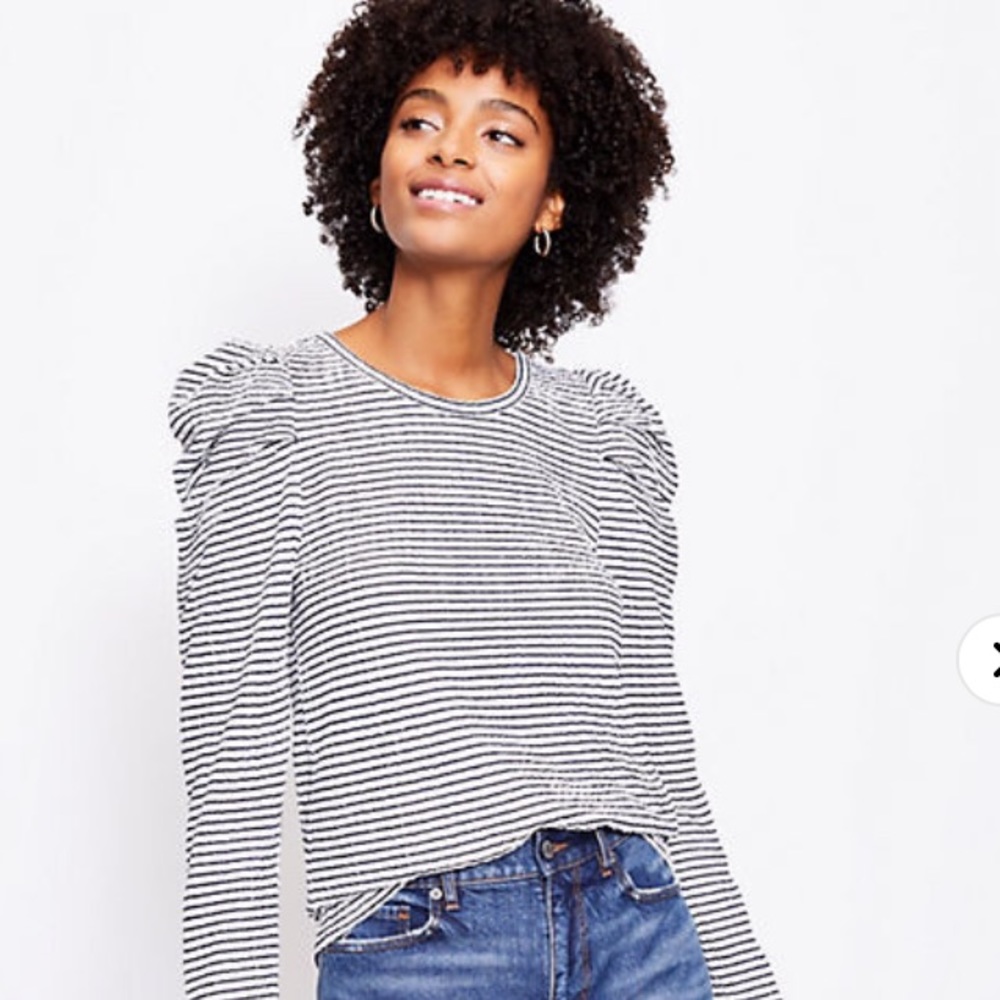 Loft Ruffle Sleeve Top